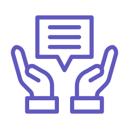 purple advice icon